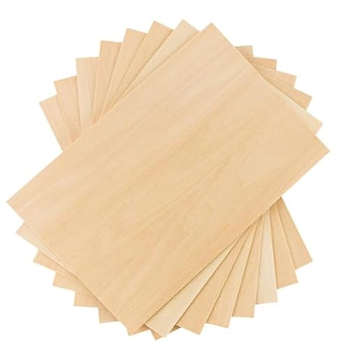 NINGWAAN 200 Stück unlackierte Sperrholzplatten, 10,2 x 15,2 cm, 2 mm dünnes blankes Holz für Holzmodelle und Bastelarbeiten NINGWAAN 200 Stück unlackierte Sperrholzplatten, 10,2 x 15,2 cm, 2 mm dünnes blankes Holz für Holzmodelle und Bastelarbeiten von NINGWAAN