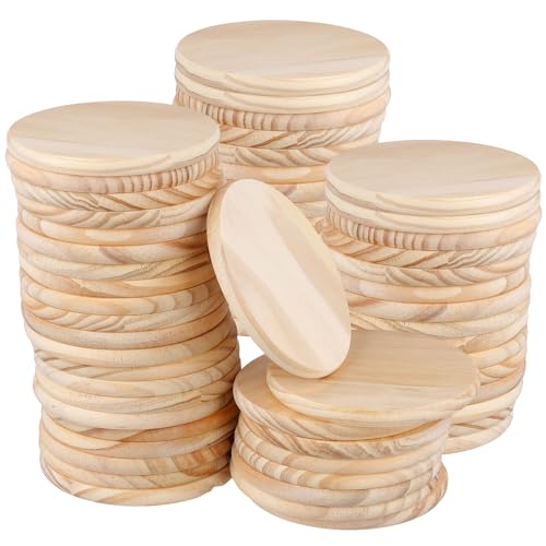NINGWAAN 60 Stück unlackierte Holz-Untersetzer, 10,2 cm, rund, blanko, Holzuntersetzer für Bastelarbeiten und DIY-Projekte NINGWAAN 60 Stück unlackierte Holz-Untersetzer, 10,2 cm, rund, blanko, Holzuntersetzer für Bastelarbeiten und DIY-Projekte von NINGWAAN
