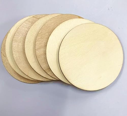 NINGWAAN Holzkreise, 20,3 cm, 30 Stück, unlackierte runde Scheiben für Bastelarbeiten, Malerei, Heimdekoration NINGWAAN Holzkreise, 20,3 cm, 30 Stück, unlackierte runde Scheiben für Bastelarbeiten, Malerei, Heimdekoration von NINGWAAN
