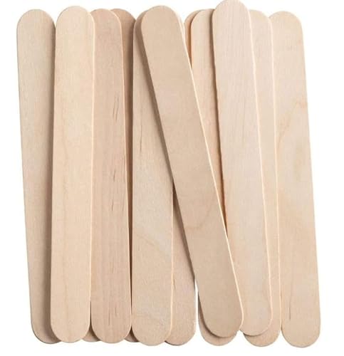 NINGWAAN Jumbo Holz Bastelstäbe 6 Zoll 1800 Stück zum Wachsen Rühren DIY Projekte von NINGWAAN