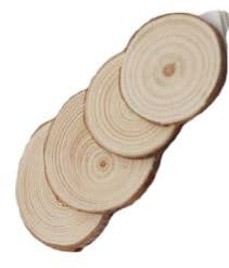 NINGWAAN Natürliche Holzscheiben, 8,9 - 10,2 cm, runde Scheiben mit Rinde, 60 Stück, unlackiertes Holz für Bastelarbeiten, Hochzeits-Mittelstücke NINGWAAN Natürliche Holzscheiben, 8,9 - 10,2 cm, runde Scheiben mit Rinde, 60 Stück, unlackiertes Holz für Bastelarbeiten, Hochzeits-Mittelstücke von NINGWAAN