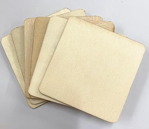 NINGWAAN Unlackierte Sperrholzplatten, 20,3 x 20,3 cm, 40 Stück, quadratische Holzrohlinge für Bastelarbeiten NINGWAAN Unlackierte Sperrholzplatten, 20,3 x 20,3 cm, 40 Stück, quadratische Holzrohlinge für Bastelarbeiten von NINGWAAN
