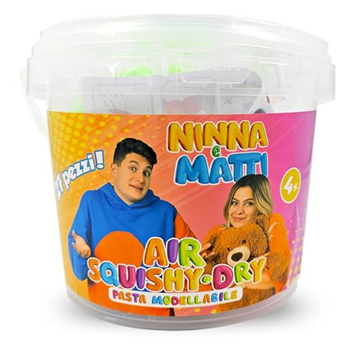 NINNA e MATTI Eimer mit Modelliermasse Air Dry Clay in 15 verschiedenen Farben von NINNA e MATTI