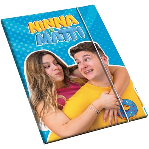 NINNA e MATTI Offizielle Zeichnungsmappe mit Gummizug, Schule 2025-2026, 35 x 26 cm von NINNA e MATTI