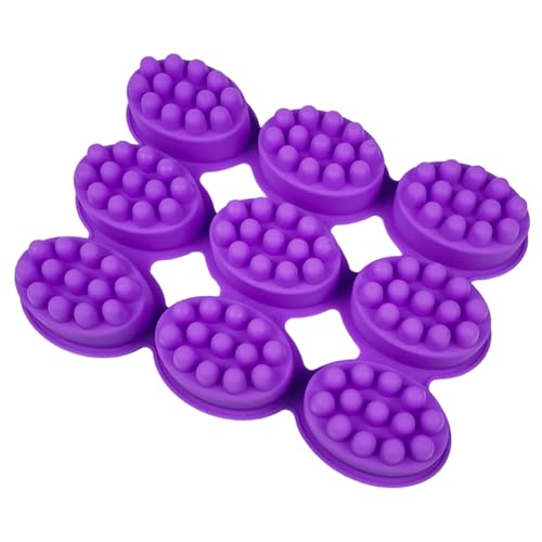 Massage -Seife Formen, Nicht -Stick- und BPA -freie 9 Hohlraum Oval Silikon Massage Seife Makingformen für DIY -hausgemachte Handwerksoap Massage -Seife Formen, Nicht -Stick- und BPA -freie 9 Hohlraum Oval Silikon Massage Seife Makingformen für DIY -hausgemachte Handwerksoap von NIOMICO