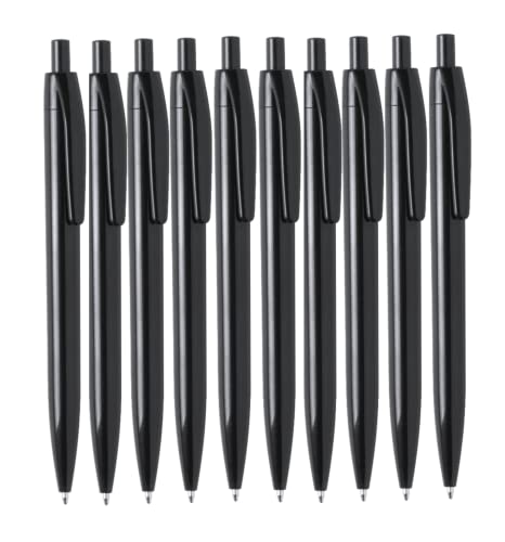 NIPORO Kugelschreiber Schwarz oder Blau 50 Stück Mine Blau Nachfüllbar (schwarz) von NIPORO
