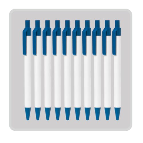 NIPORO Nachhaltige Kugelschreiber aus Recyceltem Karton und Weizenstroh - Blaue Tinte, Umweltfreundlich (Blau) von NIPORO