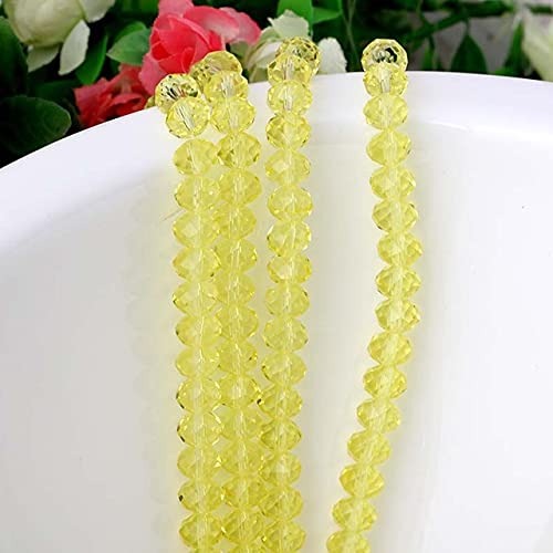 Austria Crystal Roundle Glasperlen facettierte lose Perlen für Heimwerkerhandwerk Nähzubehör für Kleidungsstücke-23 Zitronengelb, 3 mm, 140 Stk Austria Crystal Roundle Glasperlen facettierte lose Perlen für Heimwerkerhandwerk Nähzubehör für Kleidungsstücke-23 Zitronengelb, 3 mm, 140 Stk von NIQIU