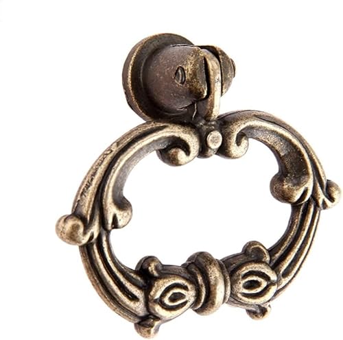 NIRNHYRUR Antike Ringgriffe Ringgriffe, 1 Stück, hängende Möbelgriffe aus Antikbronze, Vintage-Legierung, Schrankknöpfe und -Griffe, Ringgriffe for Küchenschubladen und Schränke, 47 x 42 mm NIRNHYRUR Antike Ringgriffe Ringgriffe, 1 Stück, hängende Möbelgriffe aus Antikbronze, Vintage-Legierung, Schrankknöpfe und -Griffe, Ringgriffe for Küchenschubladen und Schränke, 47 x 42 mm von NIRNHYRUR