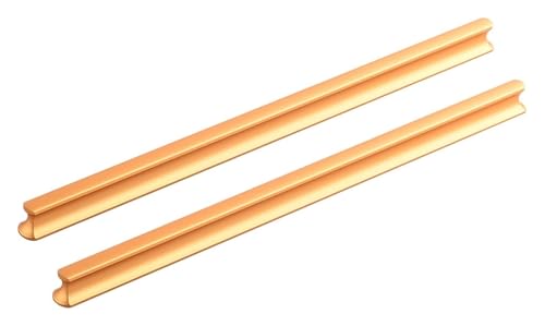NIRNHYRUR Goldgriffe 2 Pcs Schrank Möbel Zieht Solide Schlafzimmer Schrank Griffe Knöpfe, Aluminium Legierung(Length 150mm) von NIRNHYRUR