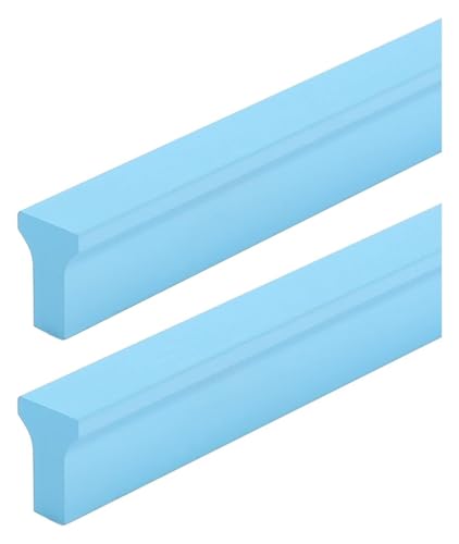 NIRNHYRUR Goldgriffe 2 Stück Küchenschrankgriffe T-förmige Kleiderschranktürgriffe Schubladengriffe aus Aluminiumlegierung mit Schrauben(Length 140mm) von NIRNHYRUR