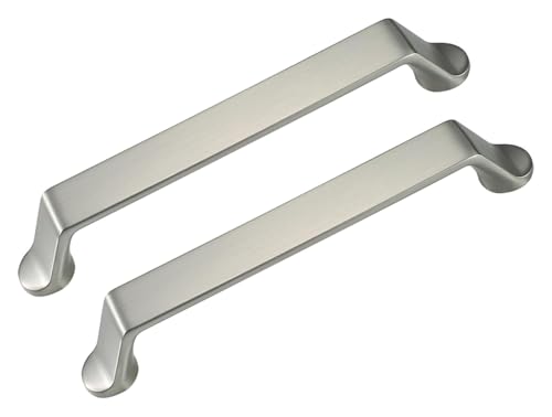NIRNHYRUR Goldgriffe 2 Stück Küchenschrankgriffe aus Zinklegierung, Schranktürgriffe, Möbel, Kleiderschrankgriffe, gebürstete Oberfläche(Hole Distance 192mm) von NIRNHYRUR