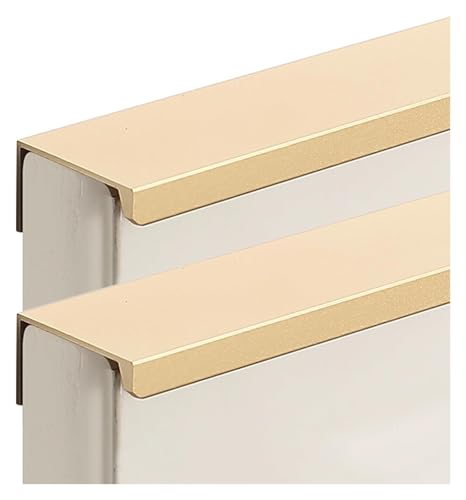 NIRNHYRUR Goldgriffe Schubladengriffe Unsichtbare Möbeltürgriffe Küchenschrankgriffe Schlafzimmer Kleiderschrank Lange Griffe,(Length 1200mm) von NIRNHYRUR