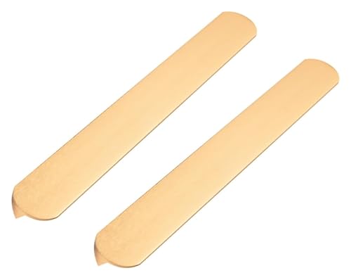 NIRNHYRUR Goldgriffe Schubladengriffe aus gebürstetem Gold, 2 Stück, Möbeltürgriffe, Metallgriffe for Küchenschränke(Length 500mm) von NIRNHYRUR