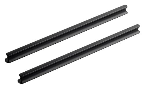 NIRNHYRUR Goldgriffe Schwarze Schubladengriffe, Küchenschrankgriffe aus Aluminium, Moderne Möbeltürgriffe, 2 Stück(Length 1000mm) von NIRNHYRUR