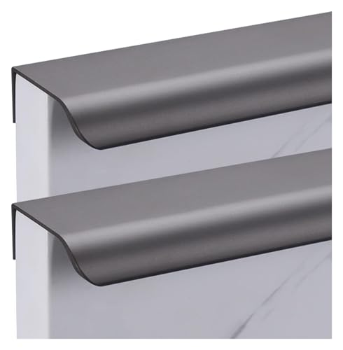 NIRNHYRUR Goldgriffe Unsichtbare Möbeltürgriffe aus Aluminium for Schränke und Schubladen, Lange Griffe for Schlafzimmerschränke, 2 Stück(Length 800mm) von NIRNHYRUR
