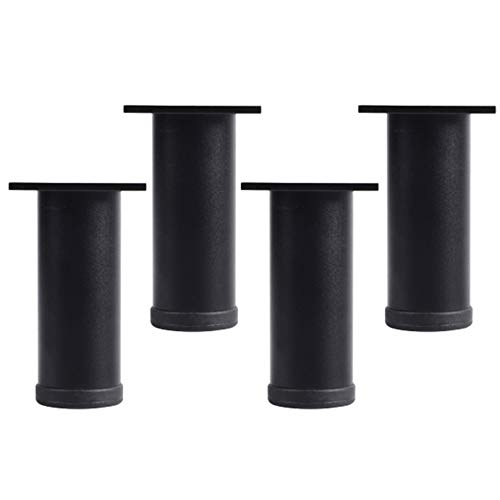 NIRNHYRUR Möbelbeine 4 Stück Tischbeine, Moderne Sofabeine, Dreiecksdesign DIY Metallmöbelbeine, Möbelzubehör for Tischschrank-Metallbeine(Black,25cm/9.8in) von NIRNHYRUR