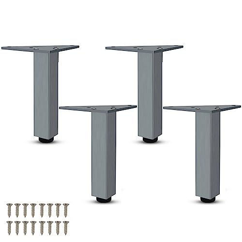 NIRNHYRUR Möbelbeine 4er-Pack verstellbare Tischbeine, Möbelbeine aus Metall, Sofabeine aus Aluminiumlegierung, Ersatzfüße NIRNHYRUR Möbelbeine 4er-Pack verstellbare Tischbeine, Möbelbeine aus Metall, Sofabeine aus Aluminiumlegierung, Ersatzfüße von NIRNHYRUR