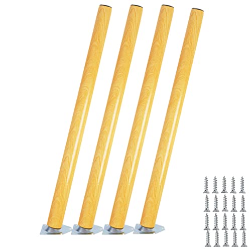 NIRNHYRUR Möbelbeine 4er Set Möbelbeine aus Holz,Sofabeine aus massivem, konischem Holz,Ersatztischbeine,Couchtischfüße(Tilt,40cm(15.7in)) von NIRNHYRUR