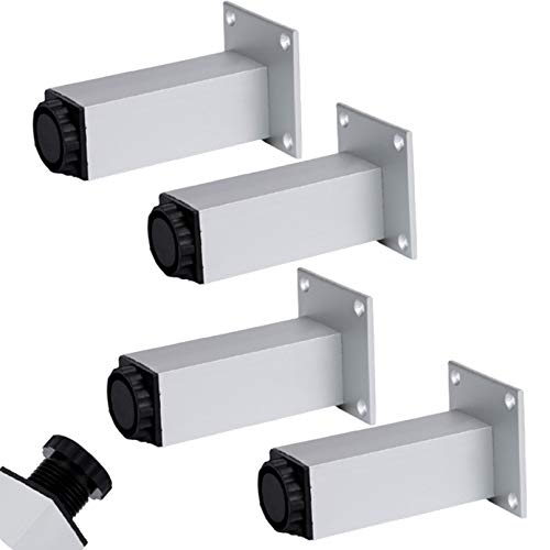NIRNHYRUR Möbelbeine Möbelbeine aus Aluminiumlegierung, Küchenfüße, höhenverstellbare Schranktischbeine NIRNHYRUR Möbelbeine Möbelbeine aus Aluminiumlegierung, Küchenfüße, höhenverstellbare Schranktischbeine von NIRNHYRUR