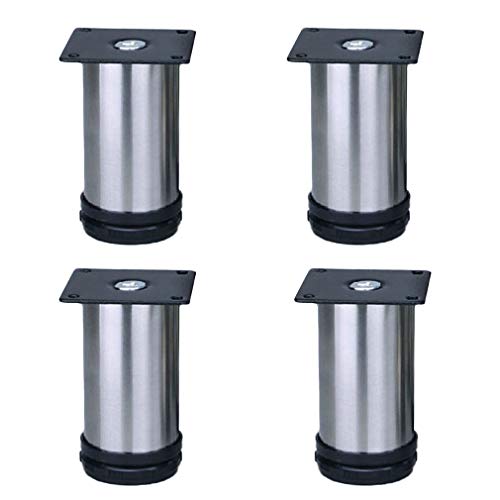NIRNHYRUR Möbelbeine Stützbein aus Metall, verdickte Sofabeine aus Edelstahl/Bettbeine/Teetischbeine/verstellbare Tischbeine/Schrankbeine/TV-Schrank/4er-Set NIRNHYRUR Möbelbeine Stützbein aus Metall, verdickte Sofabeine aus Edelstahl/Bettbeine/Teetischbeine/verstellbare Tischbeine/Schrankbeine/TV-Schrank/4er-Set von NIRNHYRUR