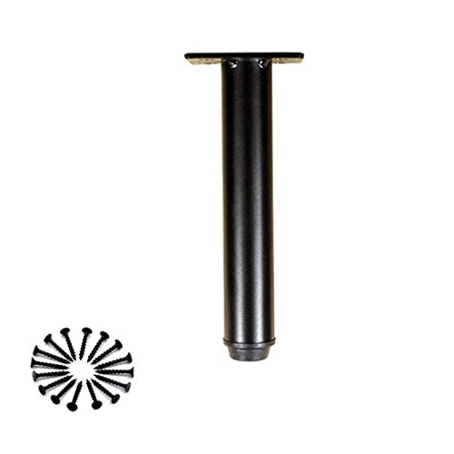 NIRNHYRUR Möbelbeine Tischbeine aus Eisenkunst, Metallbeine, schwarzer Sofafuß, runde Beine for Schreibtische, Schränke, Möbel, 4er-Pack mit Schrauben NIRNHYRUR Möbelbeine Tischbeine aus Eisenkunst, Metallbeine, schwarzer Sofafuß, runde Beine for Schreibtische, Schränke, Möbel, 4er-Pack mit Schrauben von NIRNHYRUR