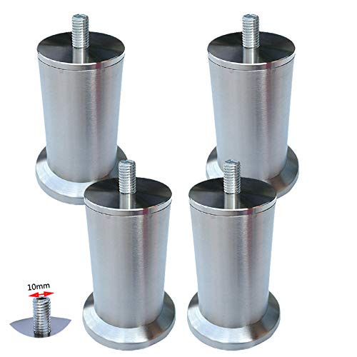 NIRNHYRUR Möbelbeine Tischbeine for Möbel aus Edelstahl, Sofabeine for Metallmöbel, DIY-Sofabeine in Silber, mit M10-Gewindestange NIRNHYRUR Möbelbeine Tischbeine for Möbel aus Edelstahl, Sofabeine for Metallmöbel, DIY-Sofabeine in Silber, mit M10-Gewindestange von NIRNHYRUR