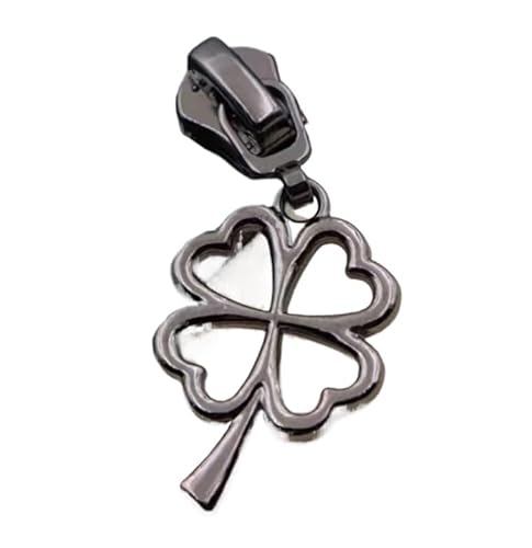 NIRNHYRUR Reißverschlüsse 2 Stück 5# Reißverschlussschieber for Nylon-Reißverschlussband, Stoff, Nähreißverschlüsse, Abzieherkopf, Reißverschlüsse, Zuggriff, Gepäckzubehör for Nylon(Black) von NIRNHYRUR