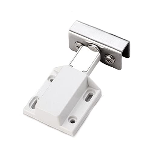 NIRNHYRUR Verriegeln 5-8mm Glastür Magnetverschluss Touch Catch Riegel Kunststoff mit Klemme 2 Set,B(C) von NIRNHYRUR