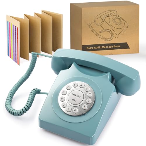 NISAIKLUZ Audio-Gästebuch Hochzeitstelefon, Aufzeichnung von Gästennachrichten, Retro-Audio-Gästebuch für Hochzeit, Babyparty, Nachricht, Voicemail, Speichern Sie die Glückwünsche von Verwandten und NISAIKLUZ Audio-Gästebuch Hochzeitstelefon, Aufzeichnung von Gästennachrichten, Retro-Audio-Gästebuch für Hochzeit, Babyparty, Nachricht, Voicemail, Speichern Sie die Glückwünsche von Verwandten und von NISAIKLUZ