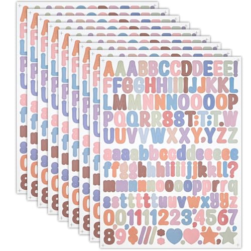 NISENTIA Buchstaben Aufkleber, 2280 Stück/15 Blatt Klebebuchstaben Bunt Selbstklebende Klebe Buchstaben Sticker Zahlen Aufkleber zum Aufkleben Klein Wetterfest für Postfach Schilder DIY Scrapbooking NISENTIA Buchstaben Aufkleber, 2280 Stück/15 Blatt Klebebuchstaben Bunt Selbstklebende Klebe Buchstaben Sticker Zahlen Aufkleber zum Aufkleben Klein Wetterfest für Postfach Schilder DIY Scrapbooking von NISENTIA