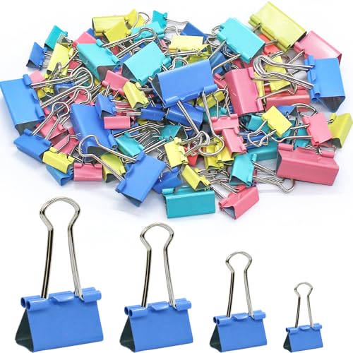 NISENTIA Foldback Klammern 15/19/25/32mm, 63 Stück Papierklammern, Paper Clips, Binder Clips, Klammern Büro, Büroklammern, Vielzweckklammer, Dokumentenklammer, Aktenklammern für Büro, Schule, Familie NISENTIA Foldback Klammern 15/19/25/32mm, 63 Stück Papierklammern, Paper Clips, Binder Clips, Klammern Büro, Büroklammern, Vielzweckklammer, Dokumentenklammer, Aktenklammern für Büro, Schule, Familie von NISENTIA