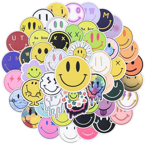 NISENTIA Smiley Aufkleber, 100 Stück Emoji Smiley Sticker Geburtstag, verschiedenen Stilen Aufkleber Smiley für Scrapbook, Laptop, Journal und Notebook NISENTIA Smiley Aufkleber, 100 Stück Emoji Smiley Sticker Geburtstag, verschiedenen Stilen Aufkleber Smiley für Scrapbook, Laptop, Journal und Notebook von NISENTIA