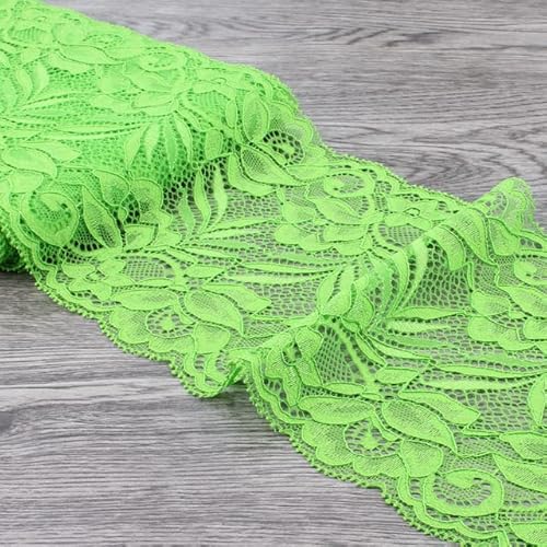 Meter/Menge 15 cm breit, aushöhlen, floraler Spitzenstoff, elastisches Spitzenband, DIY-Kleidung, Nähen, Kunsthandwerk, Spitzenband, Apfelgrün Meter/Menge 15 cm breit, aushöhlen, floraler Spitzenstoff, elastisches Spitzenband, DIY-Kleidung, Nähen, Kunsthandwerk, Spitzenband, Apfelgrün von NITONAMI