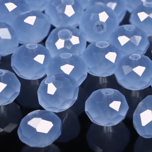 NITOPUPU 100 Stück 4 mm hochwertige natürliche Porzellan-Jade-Perlen für DIY zur Schmuckherstellung, ausreichend für den täglichen Gebrauch von NITOPUPU
