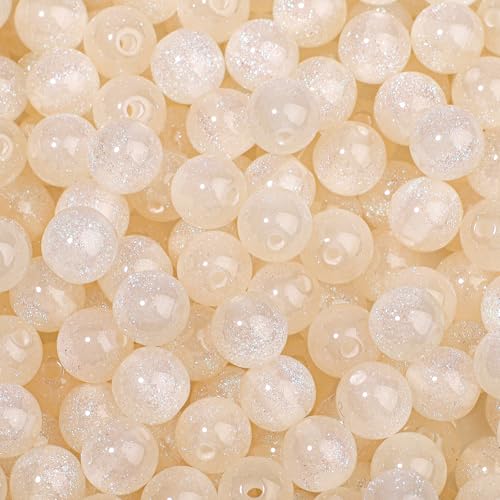 NITOPUPU 100 Stück 8 mm beige Harz feine Blitzperlen zum Basteln für DIY-Projekte, Basteln, Dekoration, Halsketten, Armbänder, Ohrringe NITOPUPU 100 Stück 8 mm beige Harz feine Blitzperlen zum Basteln für DIY-Projekte, Basteln, Dekoration, Halsketten, Armbänder, Ohrringe von NITOPUPU