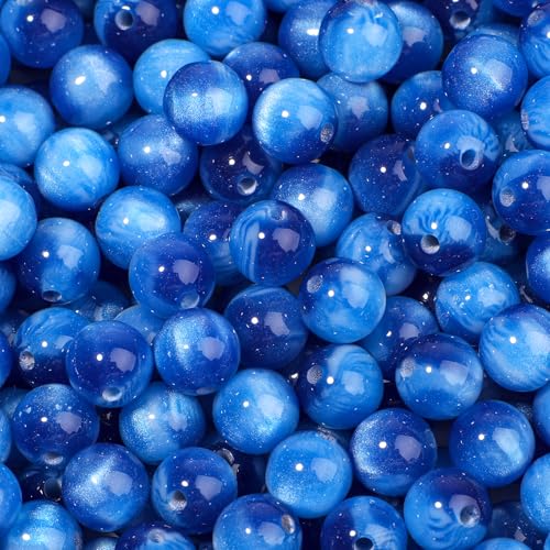 NITOPUPU 100 Stück 8 mm blaue Harz-Tigeraugen-Edelsteinperlen für Schmuckherstellung und DIY-Schmuckhandwerk NITOPUPU 100 Stück 8 mm blaue Harz-Tigeraugen-Edelsteinperlen für Schmuckherstellung und DIY-Schmuckhandwerk von NITOPUPU