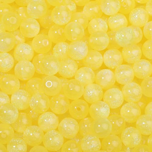 NITOPUPU 100 Stück 8 mm gelbe Harz-Perlen zum Basteln für DIY-Projekte, Basteln, Dekoration, Halsketten, Armbänder, Ohrringe NITOPUPU 100 Stück 8 mm gelbe Harz-Perlen zum Basteln für DIY-Projekte, Basteln, Dekoration, Halsketten, Armbänder, Ohrringe von NITOPUPU