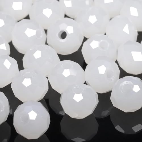 NITOPUPU 80 Stück 6 mm hochwertige natürliche Porzellan-Jade-Perlen für DIY zur Schmuckherstellung, ausreichend für den täglichen Gebrauch von NITOPUPU