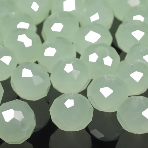 NITOPUPU 80 Stück 6 mm hochwertige natürliche Porzellan-Jade-Perlen für DIY zur Schmuckherstellung, ausreichend für den täglichen Gebrauch von NITOPUPU