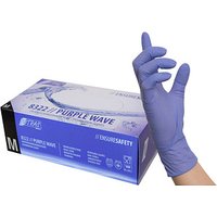 NITRAS® unisex Einmalhandschuhe PURPLE WAVE lila Größe M, 100 St. von NITRAS®