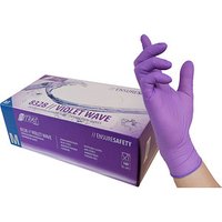 NITRAS® unisex Einmalhandschuhe VIOLET WAVE lila Größe M, 100 St. von NITRAS®