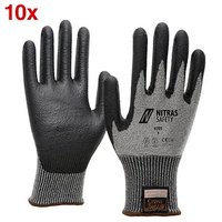 NITRAS SAFETY unisex Schnittschutzhandschuhe 6705 grau Größe 10, 10 Paar von NITRAS SAFETY