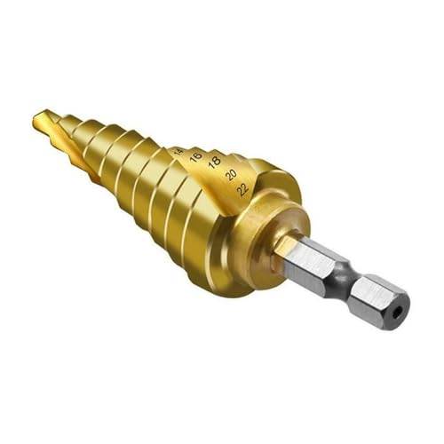 NITVIA 1pc 4-22mm Sechskantschraube Bohrer HSS Spiral Stufenkegelbohrer Titankarbid Bohrwerkzeug Stufenbohrer NITVIA 1pc 4-22mm Sechskantschraube Bohrer HSS Spiral Stufenkegelbohrer Titankarbid Bohrwerkzeug Stufenbohrer von NITVIA