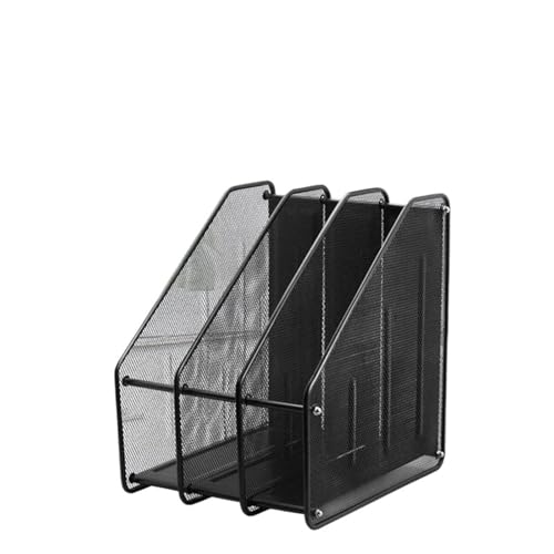 Brieftasche, um die Papiere aufzunehmen, 2/3/4 Spalte Metall Mesh Dokument Rack Datei Halter Brief Magazin Zeitung Tablett(3 column) von NIUSABOU
