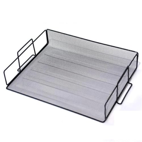 Brieftasche, um die Papiere aufzunehmen, 2Pcs Metall Multifunktions A4 Dokument Trays Datei Papier Brief Halter Schreibwaren Lagerung Buchstütze von NIUSABOU