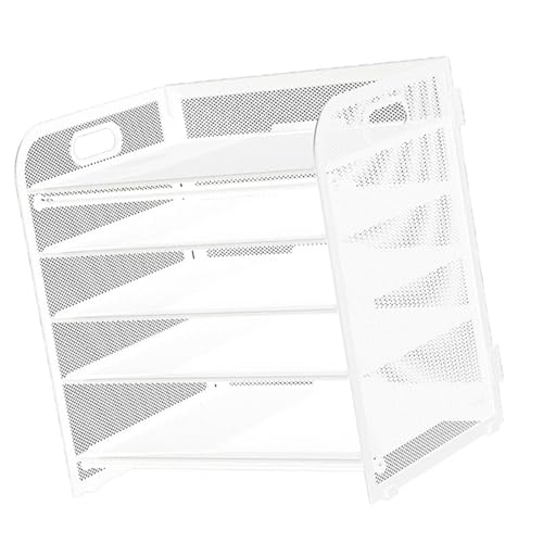 Brieftasche, um die Papiere aufzunehmen, 5-stufiger Papier-Organizer mit Schiebeschublade und 2 Stifthaltern, Schreibtisch-Organizer for Bürobedarf(White,A) von NIUSABOU