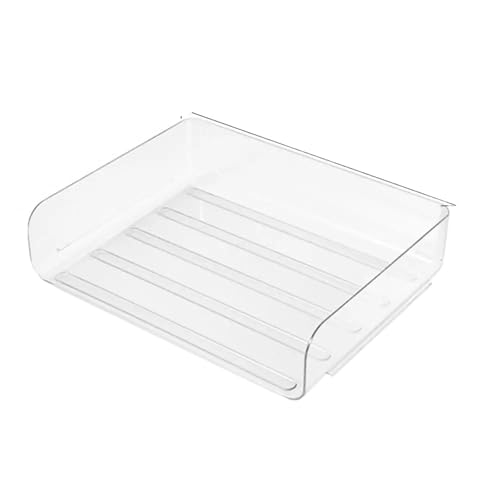 Brieftasche, um die Papiere aufzunehmen, Transparenter Desktop-Dateifach-Organizer A4-Dokumentenpapier-Organizer-Rack-Buchregal-Speicherhalter(L) von NIUSABOU
