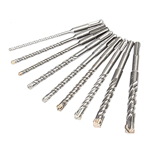 Diamanten, Wolframkarbid-Hammerbohrer-Set, 9 Stück, 5–16 mm x 160 mm, Kreuztyp Diamanten, Wolframkarbid-Hammerbohrer-Set, 9 Stück, 5–16 mm x 160 mm, Kreuztyp von NIUSABOU
