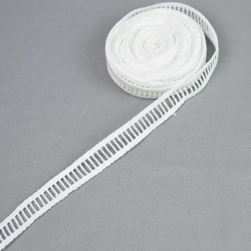 Lisiengürtel, 5 Yards weiße Milchseide, wasserlösliches, besticktes Spitzenband, 1,1–4 cm, for DIY-Näharbeiten(C08-width 1.5cm) von NIUSABOU